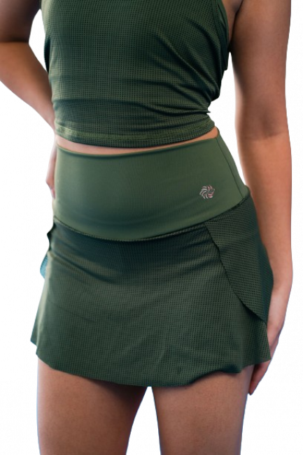 SHORT POLLERA PRANA VERDE