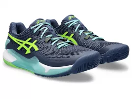 CALZADO ASICS GEL RESOLUTION 9 THUNDER BLUE/ELECTRIC LIME