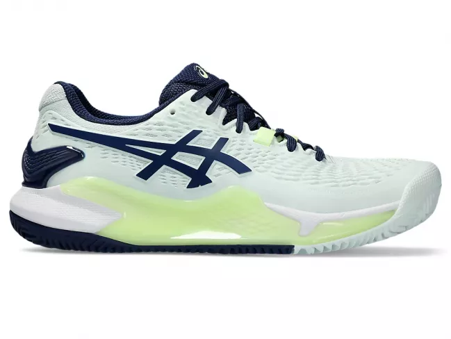 CALZADO ASICS GEL RESOLUTION 9 PALE MINT/BLUE EXPANSE