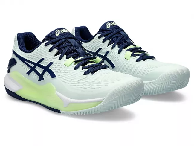 CALZADO ASICS GEL RESOLUTION 9 PALE MINT/BLUE EXPANSE