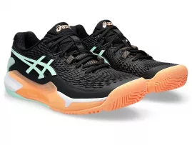 CALZADO ASICS GEL RESOLUTION 9 BLACK/MINT TINT