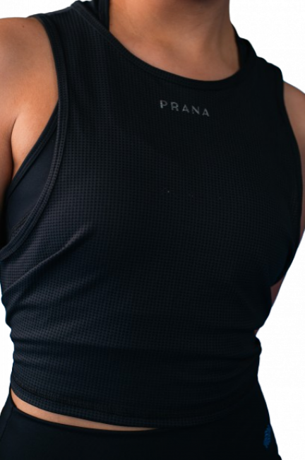 CAMISILLA PRANA CORTA NEGRA L